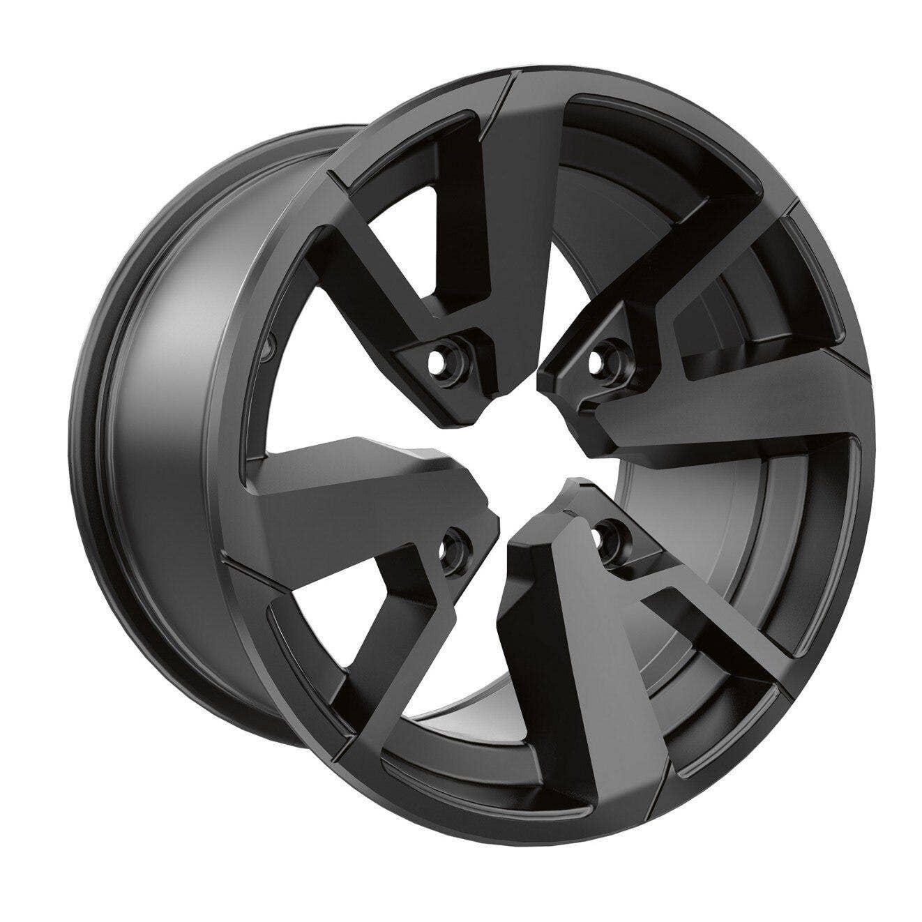 Can-Am Jante arrière 14" x 8.5" / Noir avec couche transparente