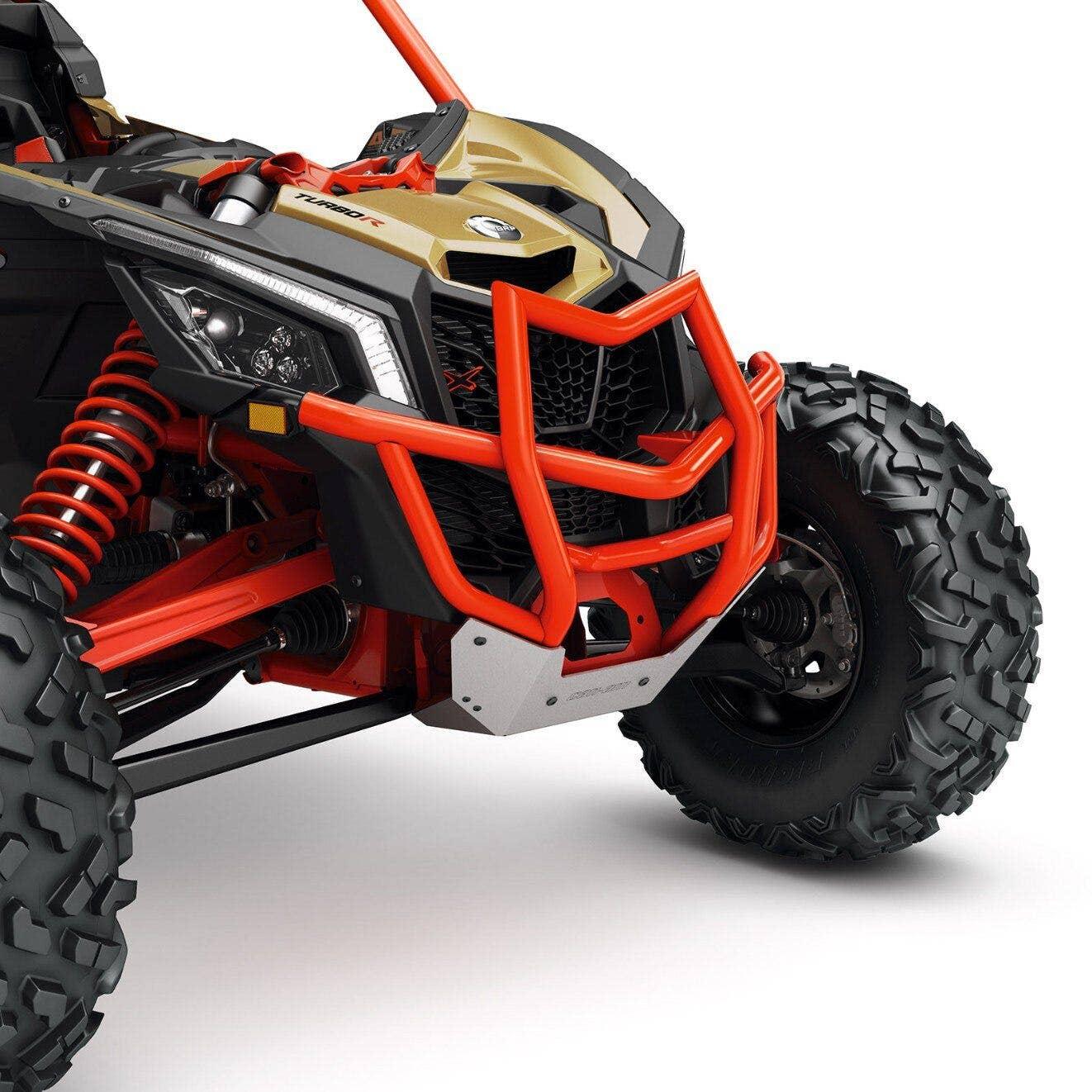 Pare-chocs à plaque de protection avant rouge pour Can-Am Maverick X3