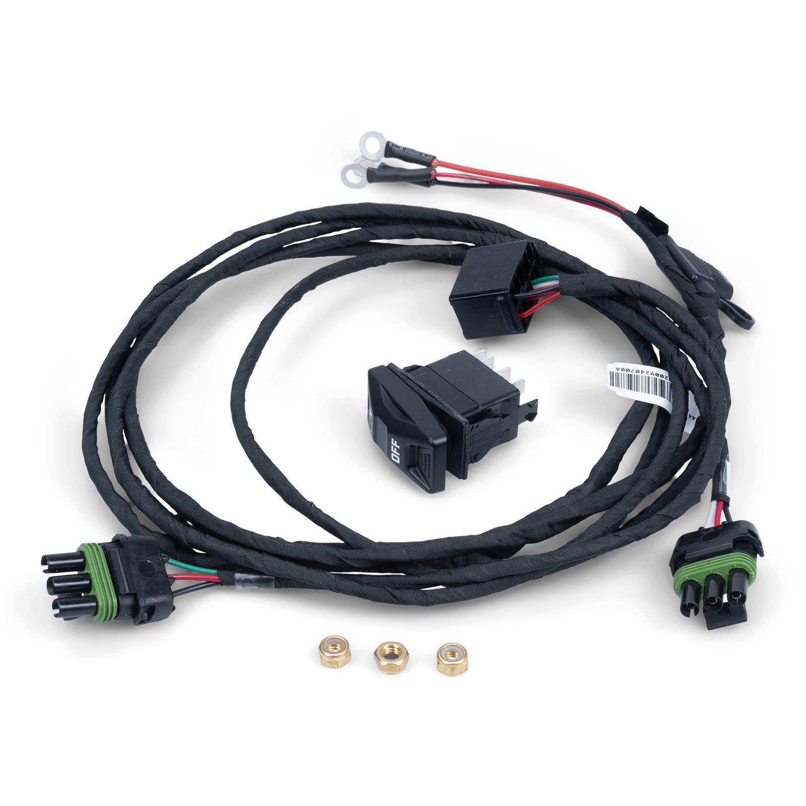 Câble d'alimentation pour lumières DEL intégrées pour rétroviseurs latéraux pour Can-Am Maverick X3 et Maverick R