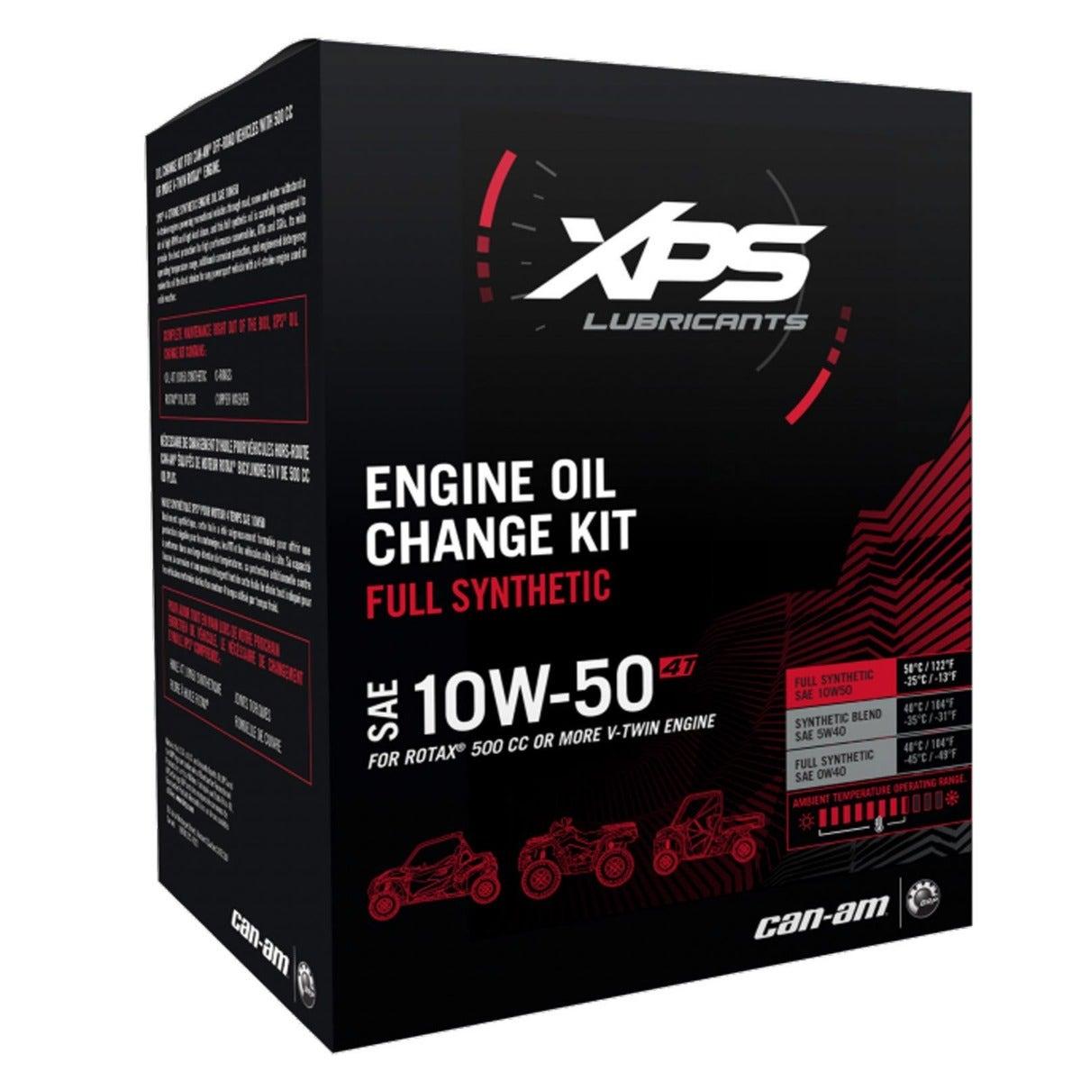 XPS 4T 10W-50 Synthetic Oil Change Kit for Rotax 500 cc or more V-Twin engine*