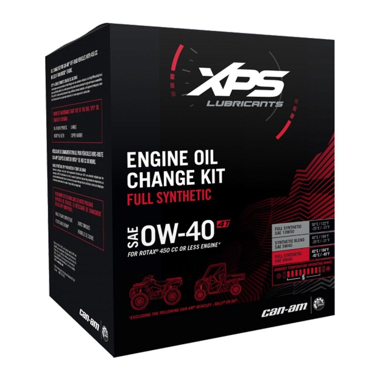 XPS 4T 0W-40 Synthetic Oil Change Kit for Rotax 450 cc or less engine*