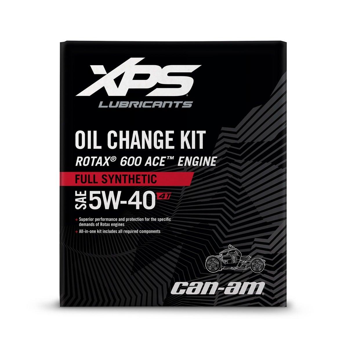 Ensemble de changement d'huile synthétique 5W-40 XPS pour moteur Rotax 600CC*
