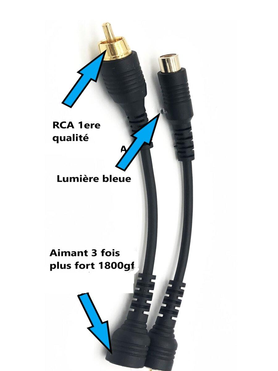 Magnetic RCA Connector v3.0 for Oxygen Helmet
