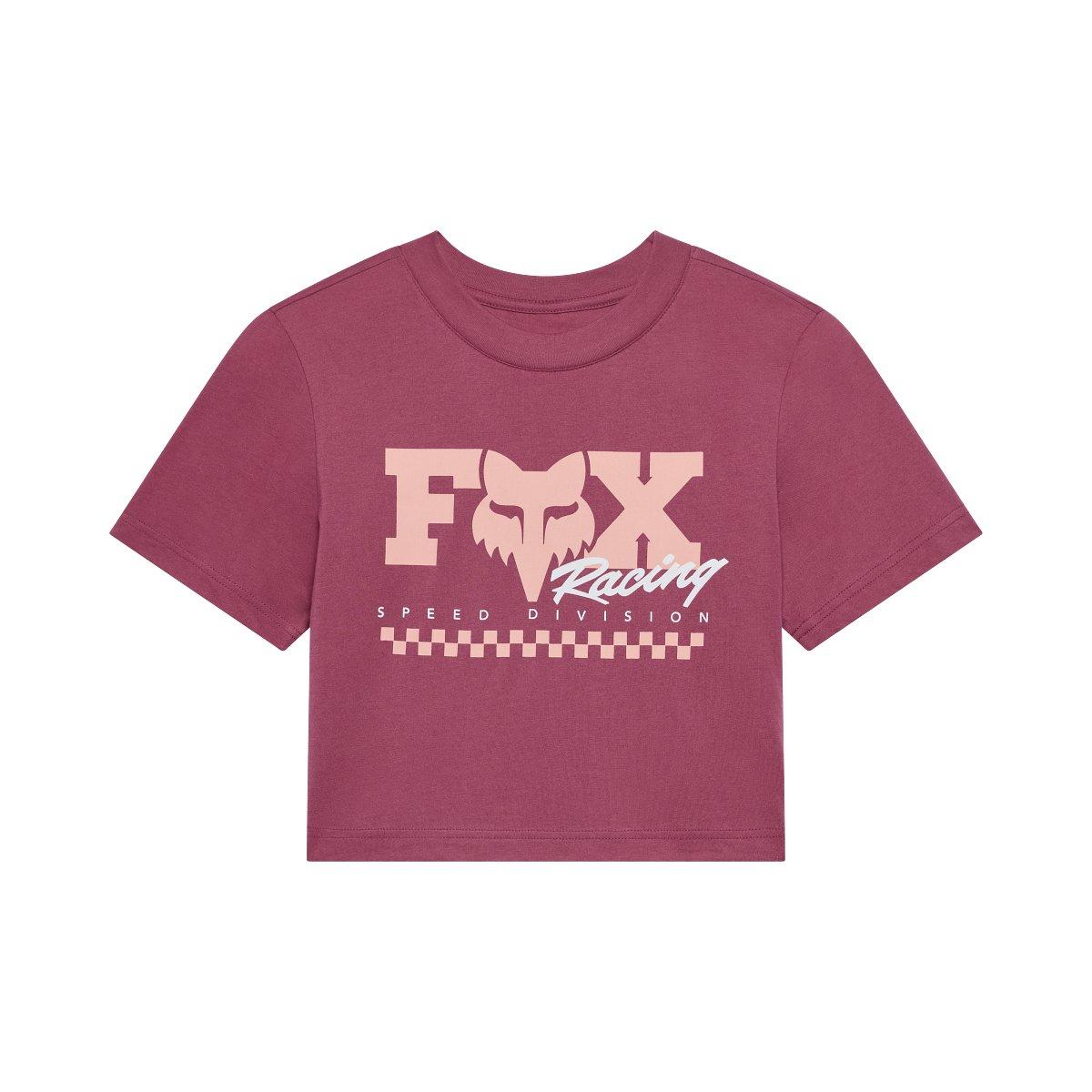 T-shirt ajusté à manches courtes Checker pour femme