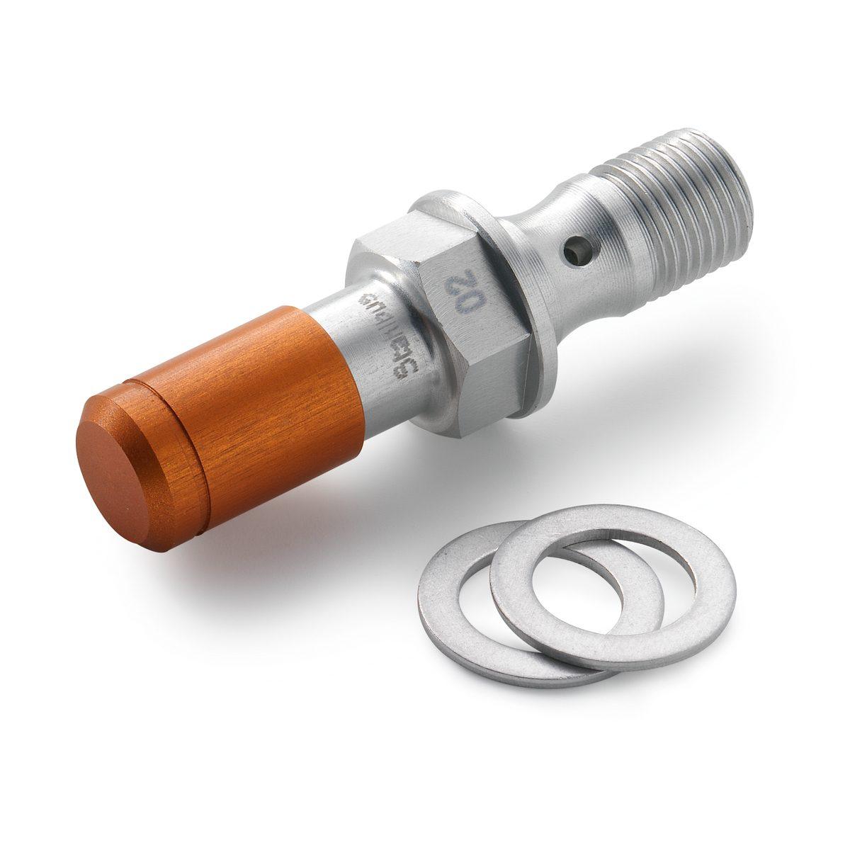 Hollow-bleeder screw