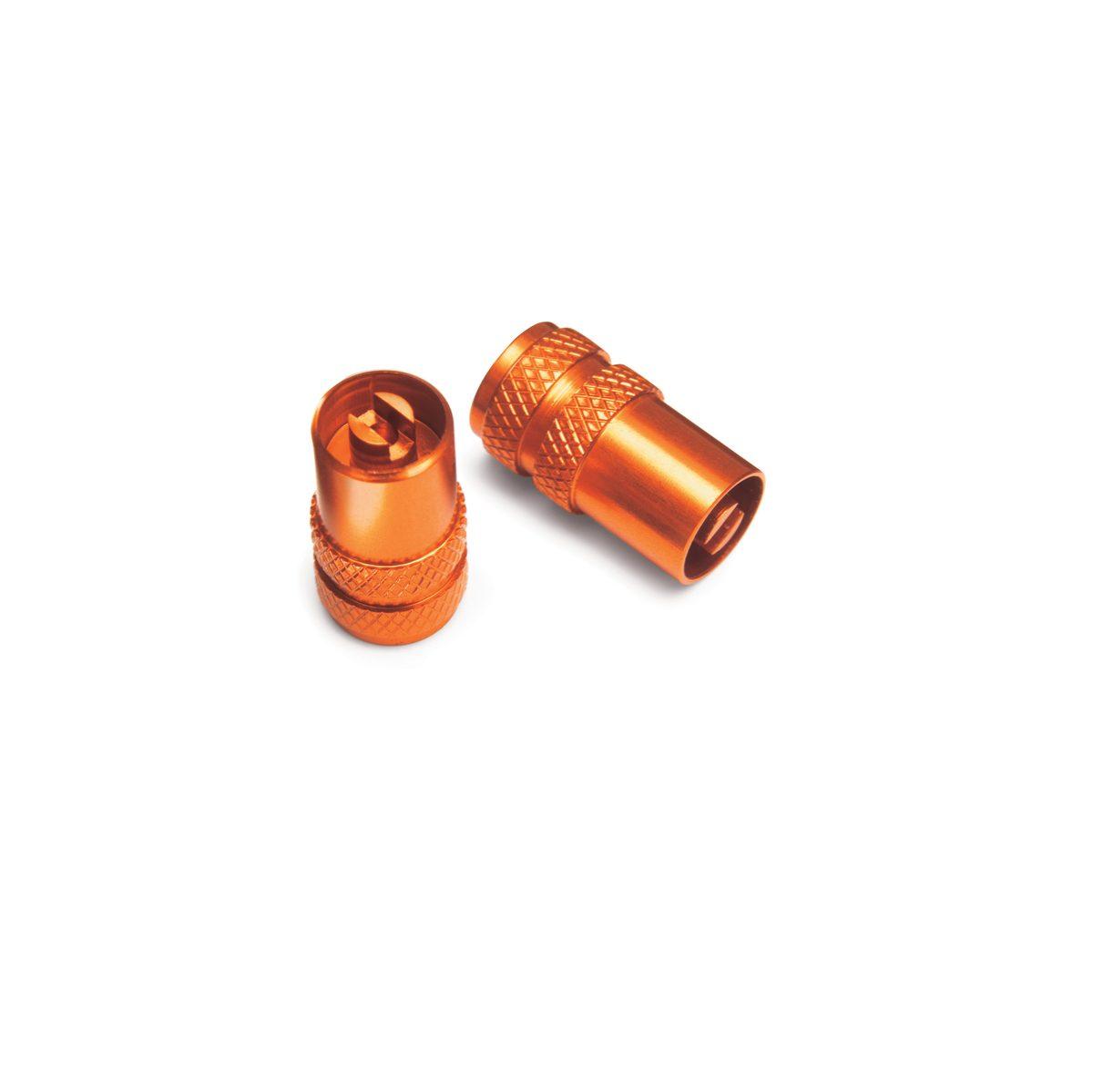 Schrader valve cap set flat