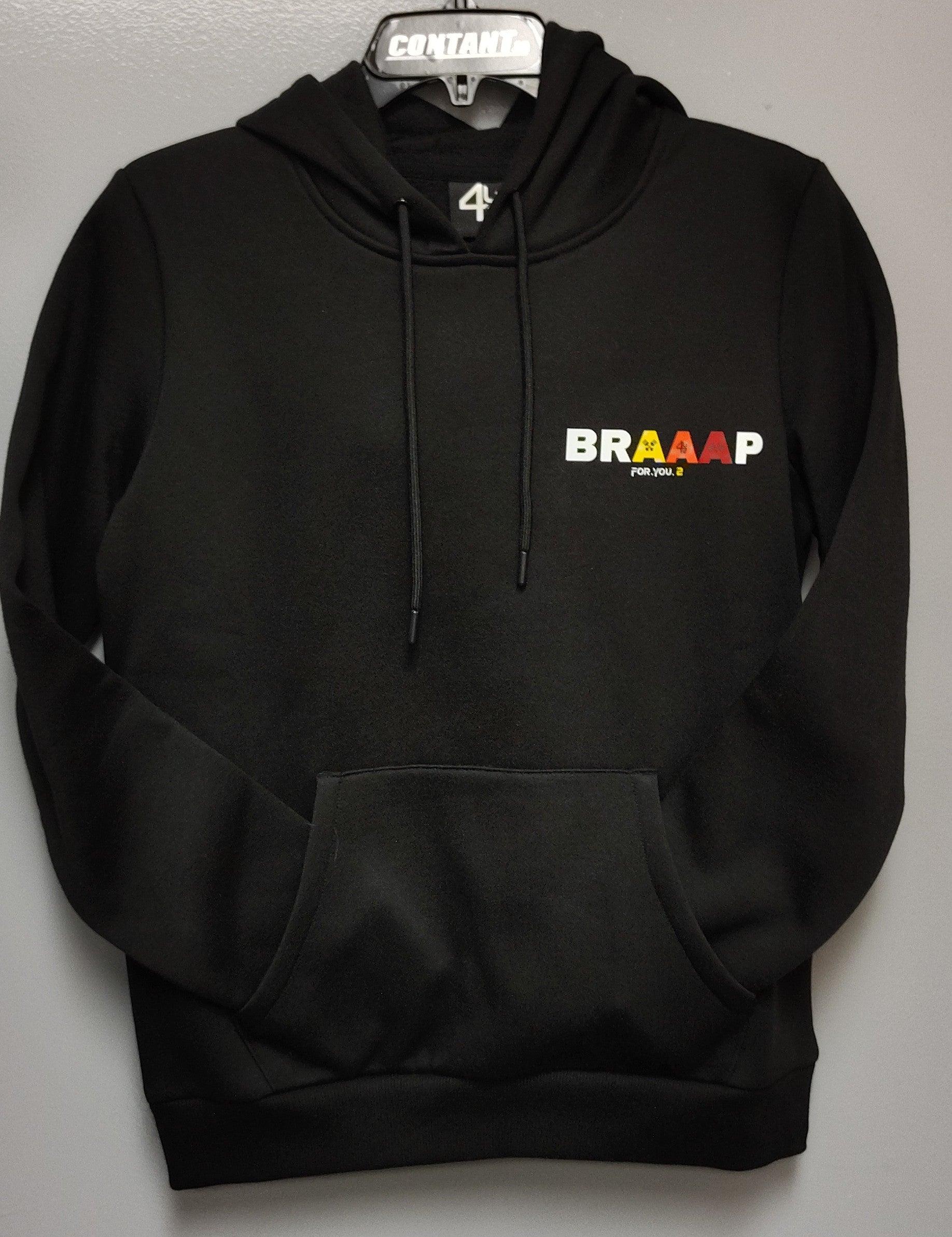 Hoodie BRAAAP orange pour femme