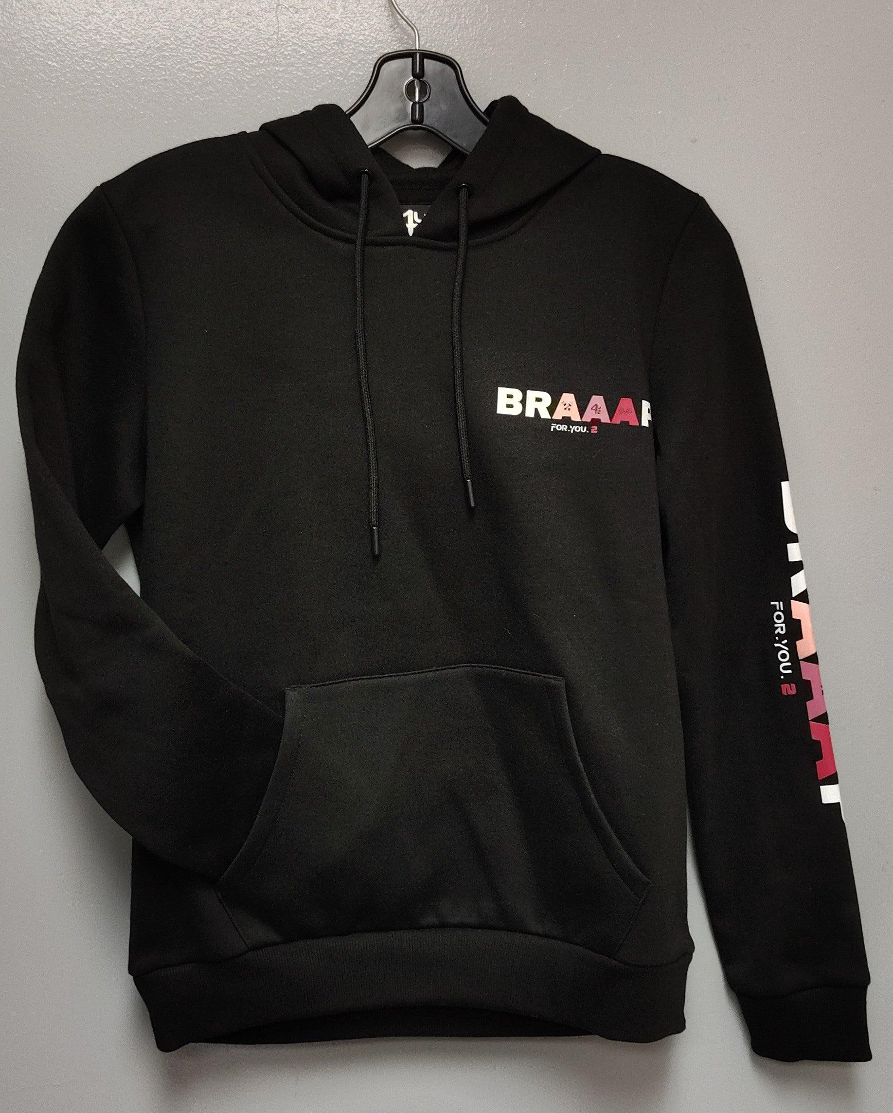 Hoodie BRAAAP rose pour femme