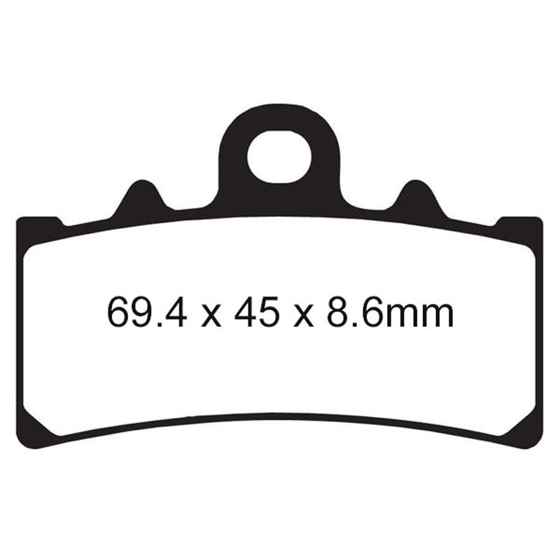 EBC Plaquettes de frein - série fa - FA606 avant