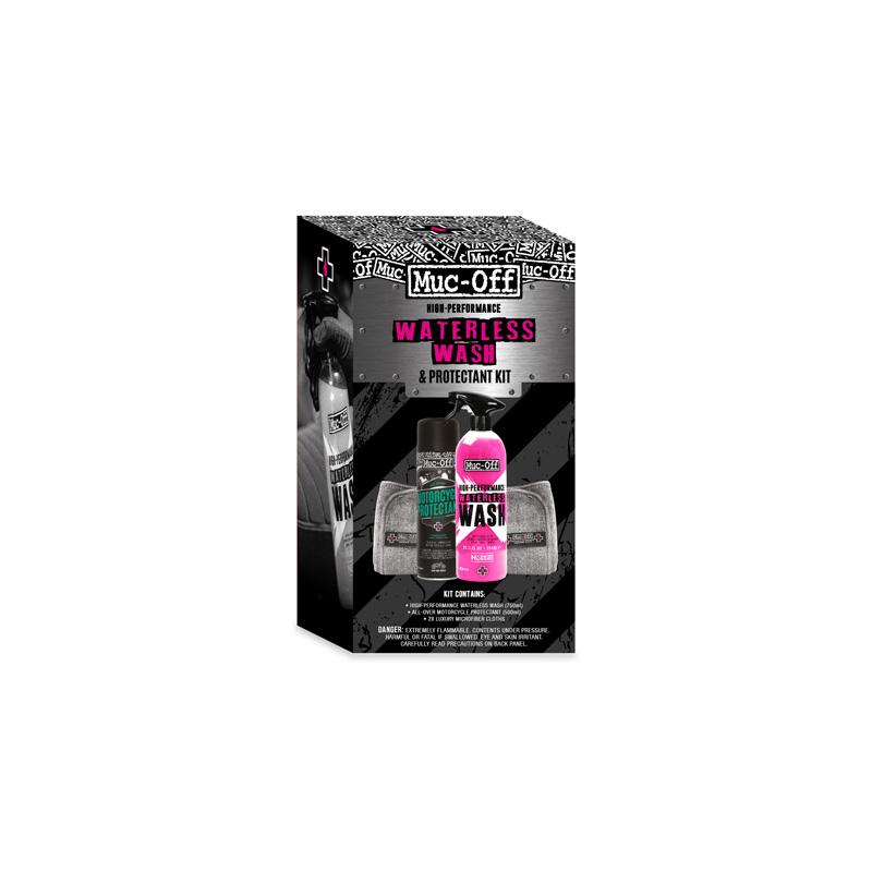 Muc-Off Ensemble nettoyant et protecteur sans eau moto
