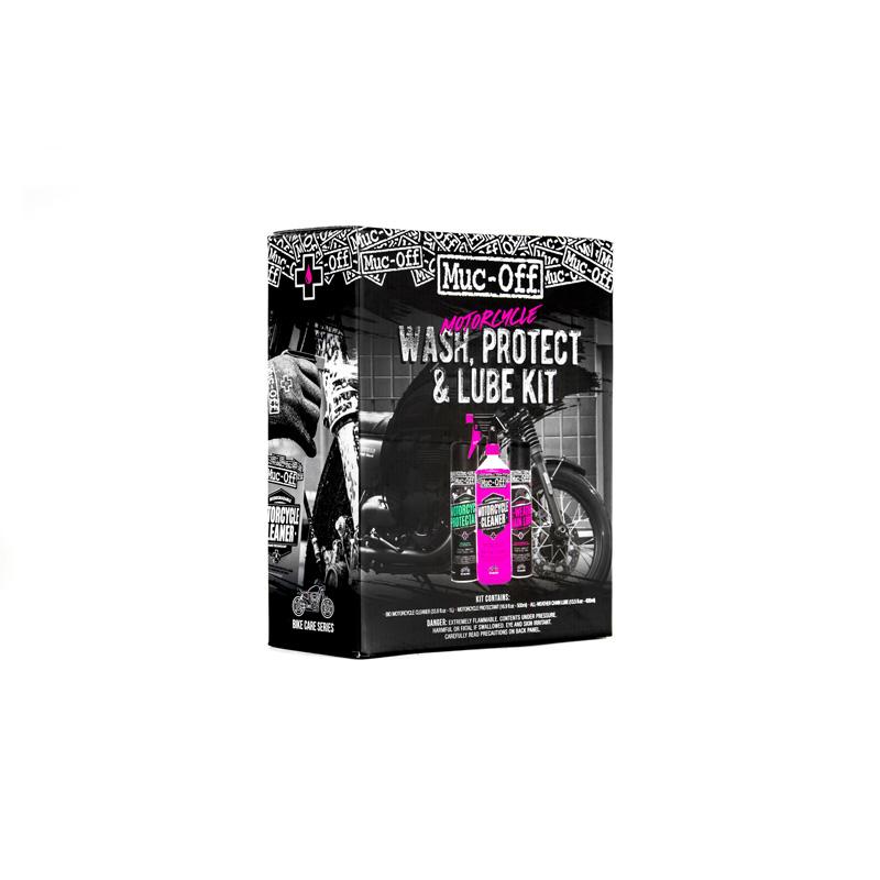 Muc-Off Ensemble nettoyant, protecteur et lubrifiant moto