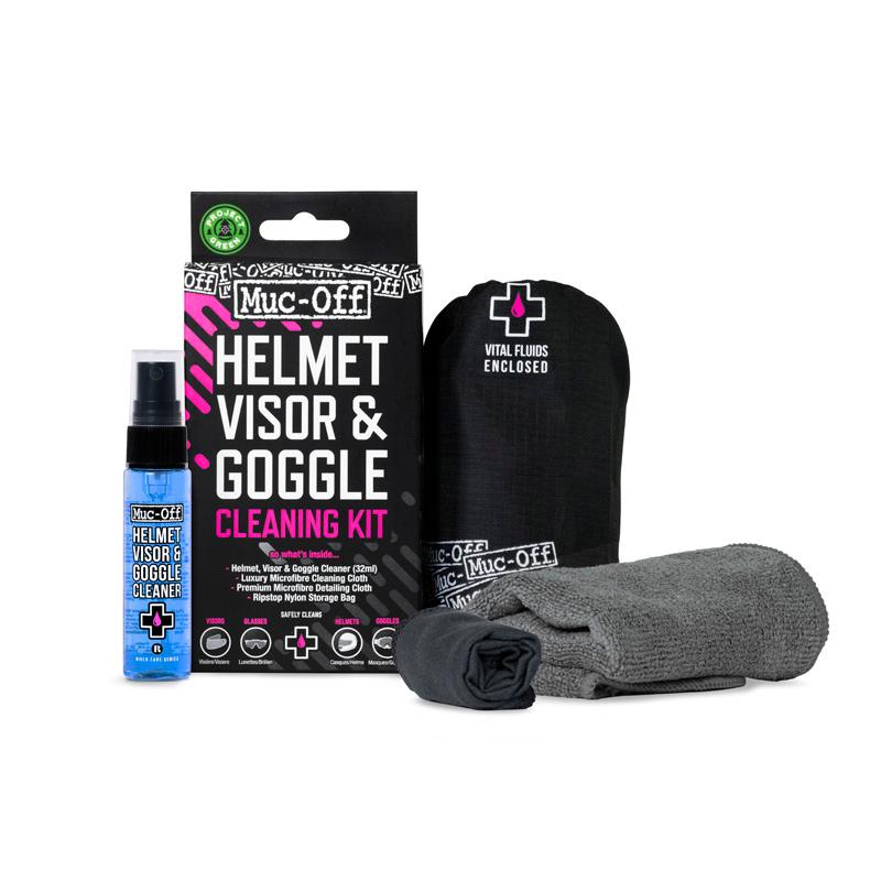 Muc-Off Ensemble de nettoyage pour visières, lentilles et lunettes V2