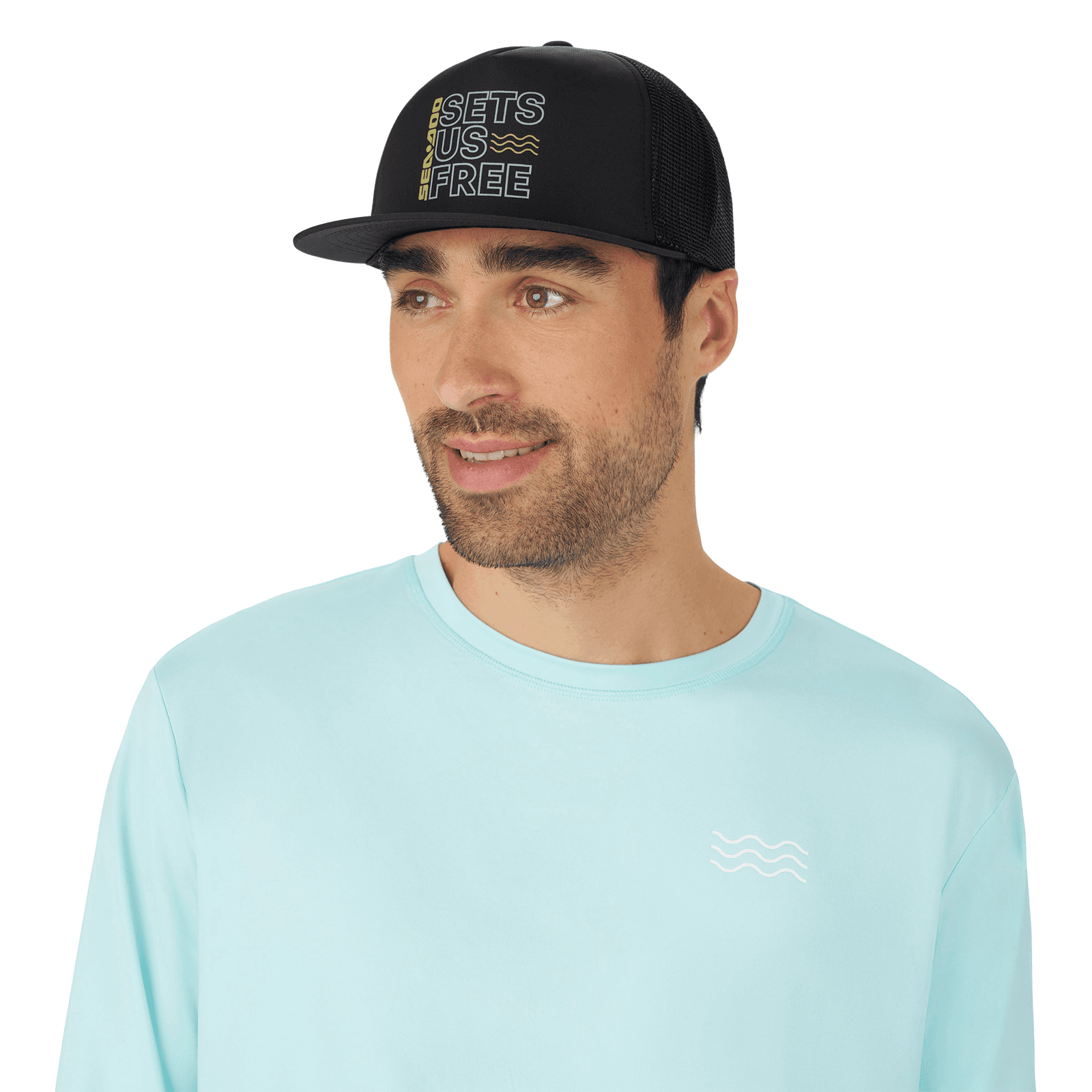 Unisex Sea-Doo Sets Us Free Floatable Flat Cap