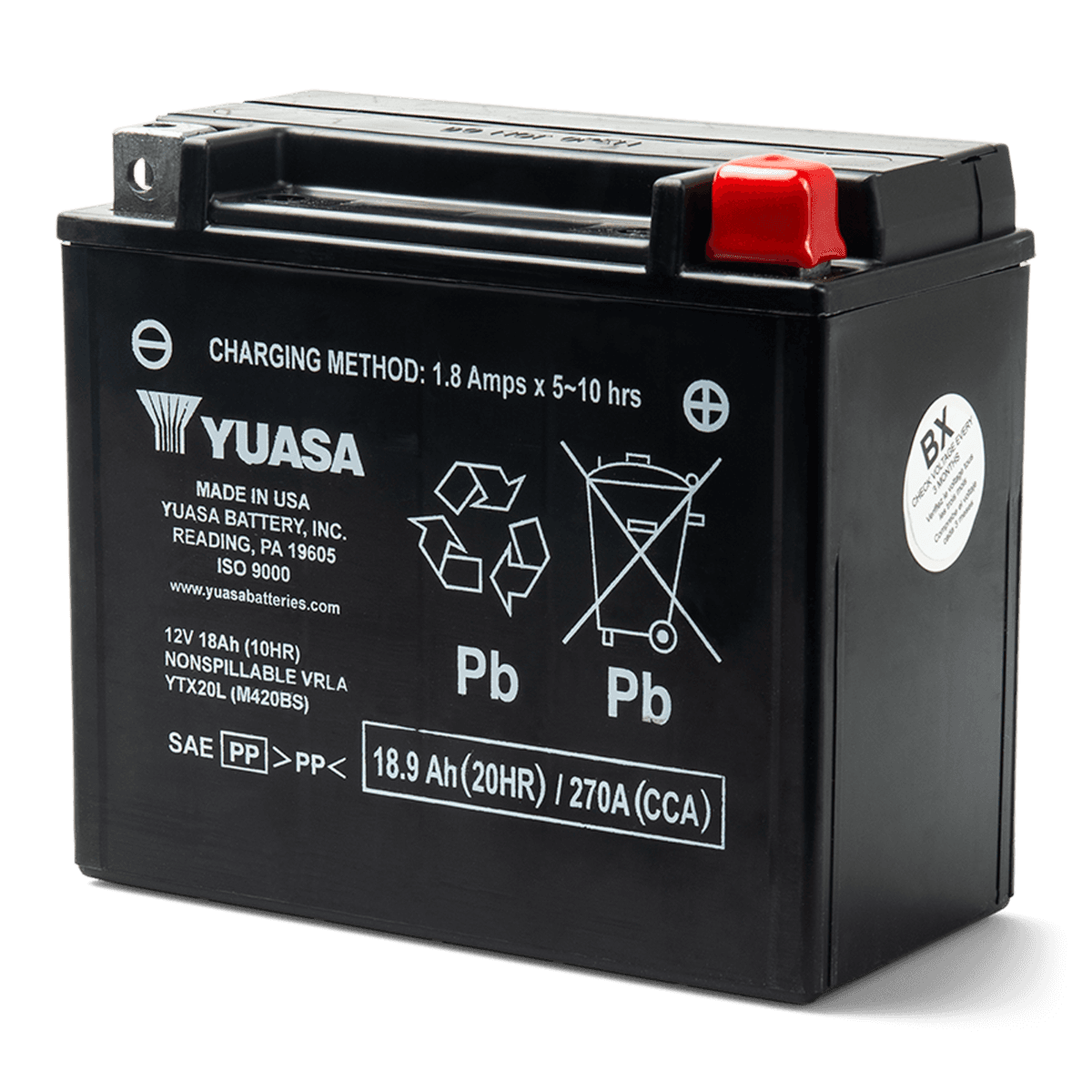 Sea-Doo Batterie Yuasa - YTX20L - AGM, activée en usine*