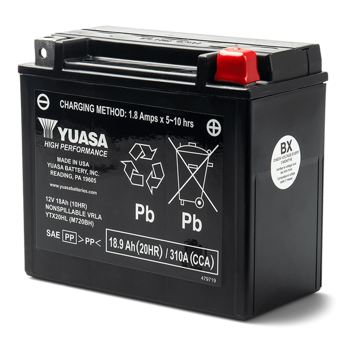 Sea-Doo Batterie Yuasa - YTX20HL - AGM, activée en usine*