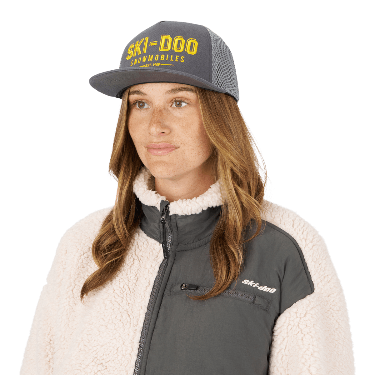 Casquette Ski-Doo à visière droite vintage Unisexe