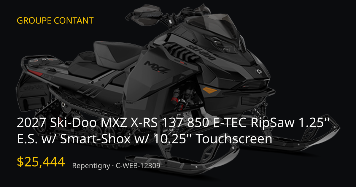 New 2027 Ski-Doo MXZ X-RS 137 850 E-TEC RipSaw 1.25'' E.S. w