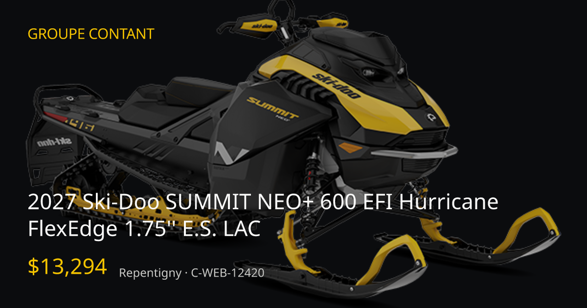 New 2027 Ski-Doo SUMMIT NEO+ 600 EFI Hurricane FlexEdge 1.75