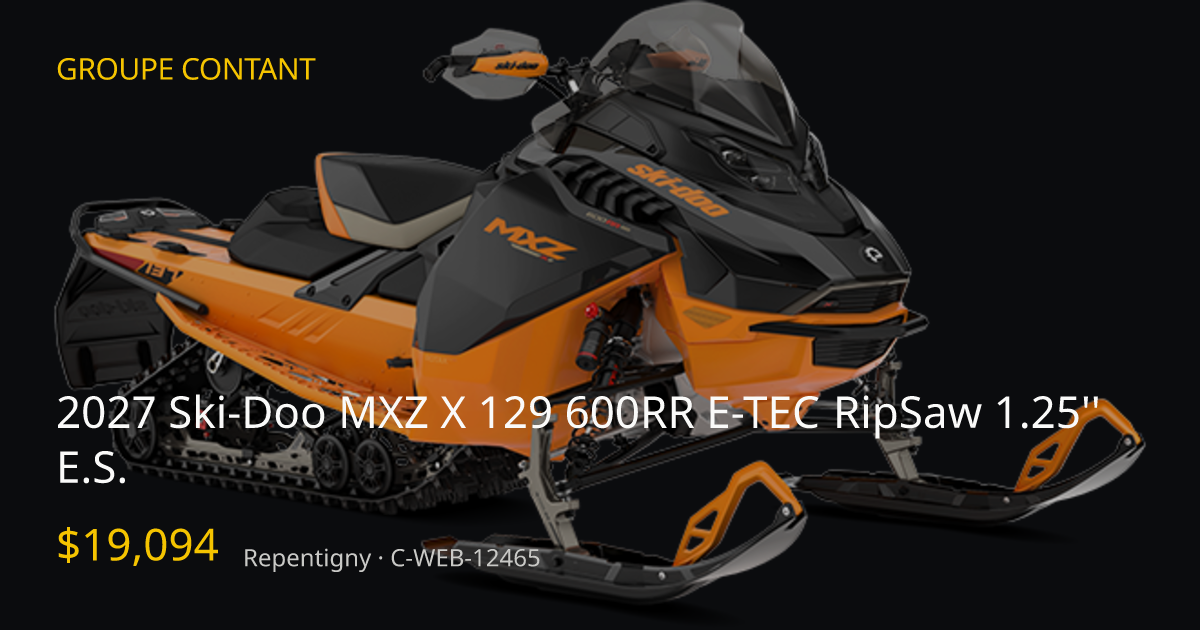 New 2027 Ski-Doo MXZ X 129 600RR E-TEC RipSaw 1.25'' E.S. for Sale