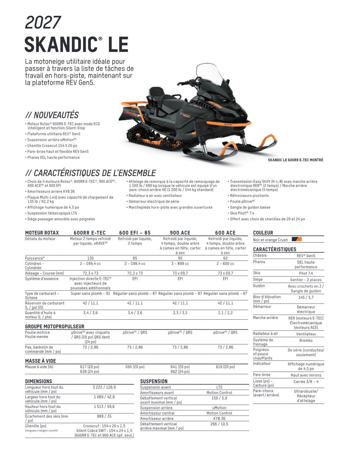 Spec Sheet