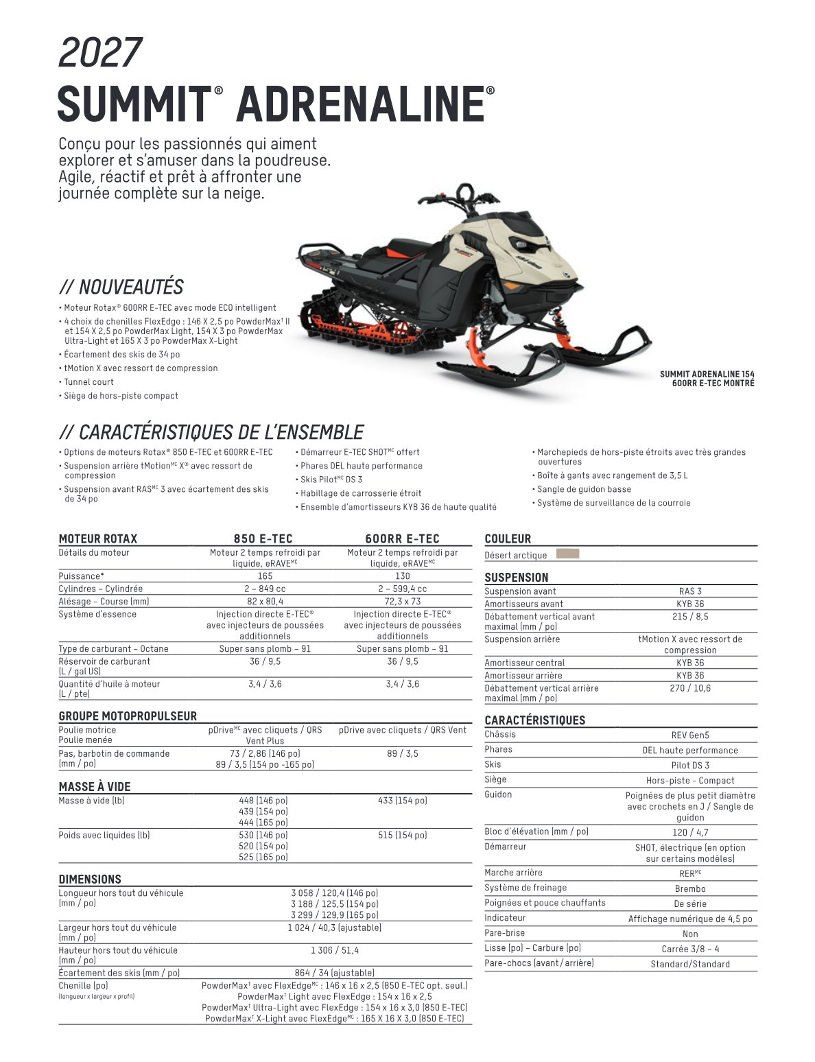 Spec Sheet
