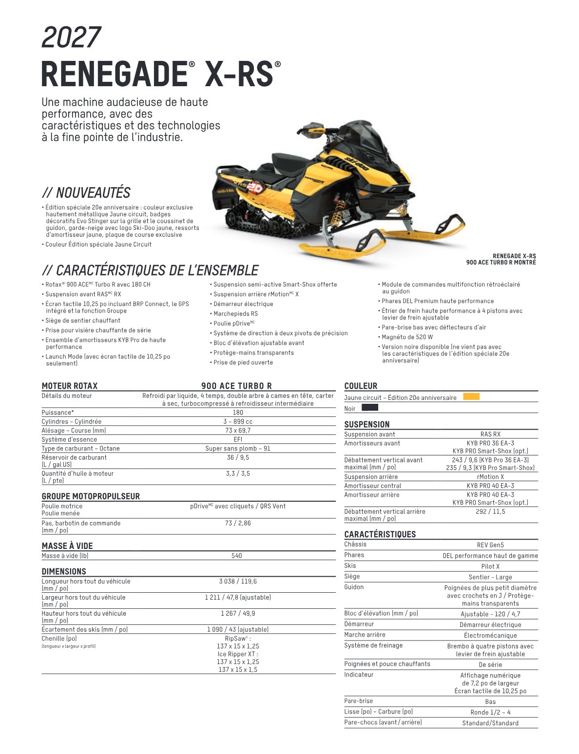 Fiche technique