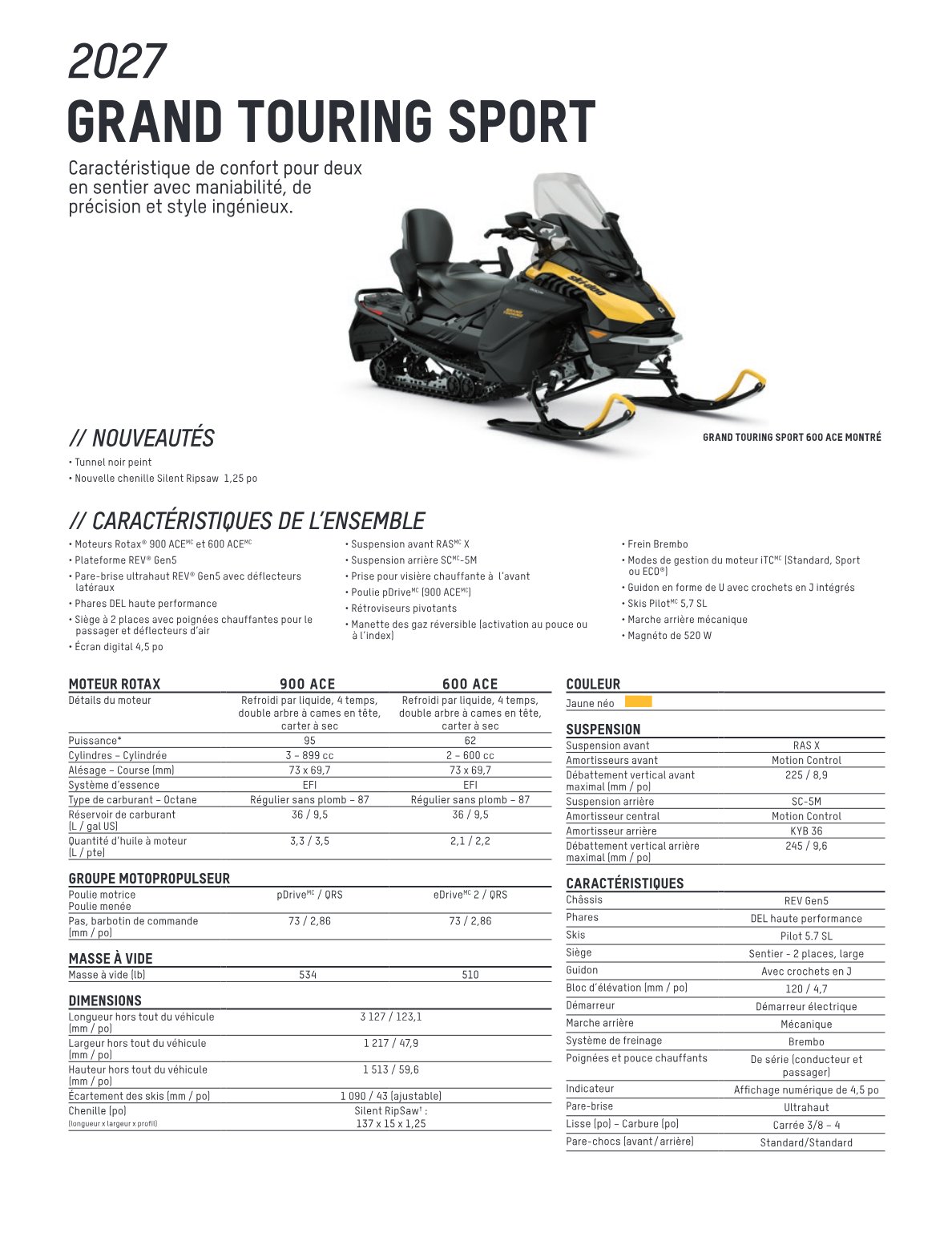 Spec Sheet