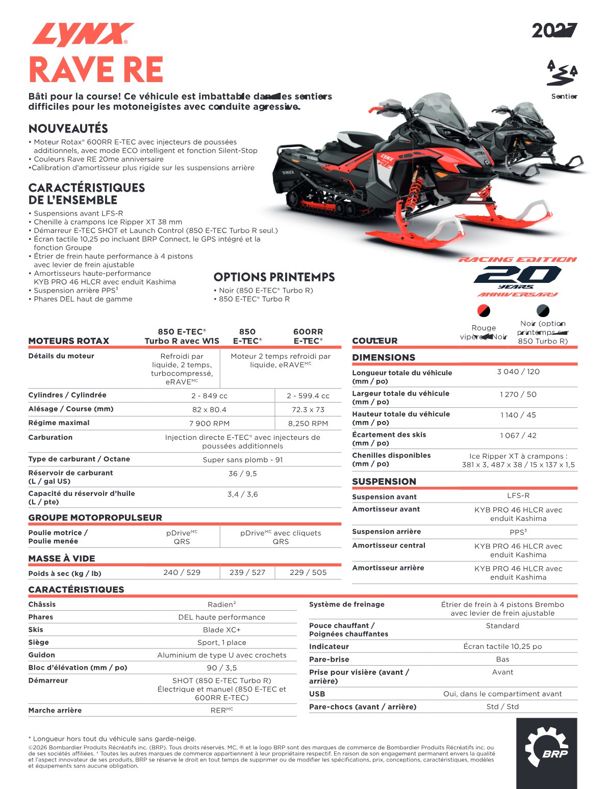 Spec Sheet