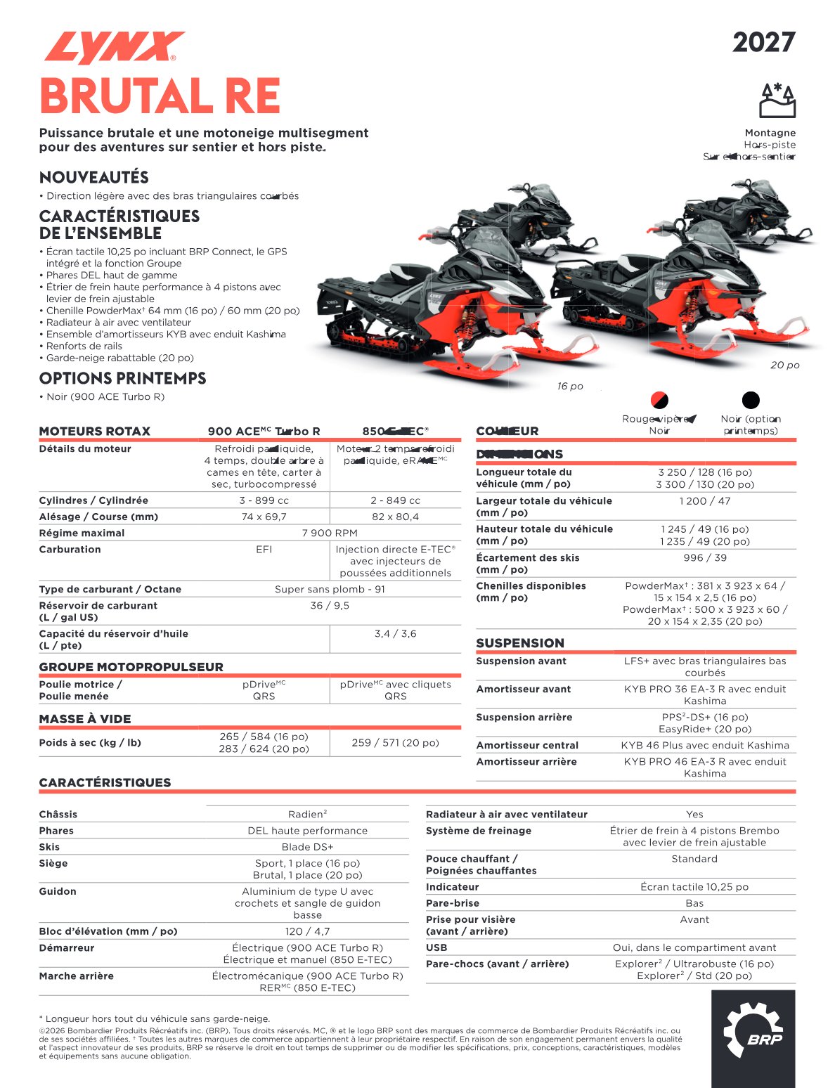 Spec Sheet