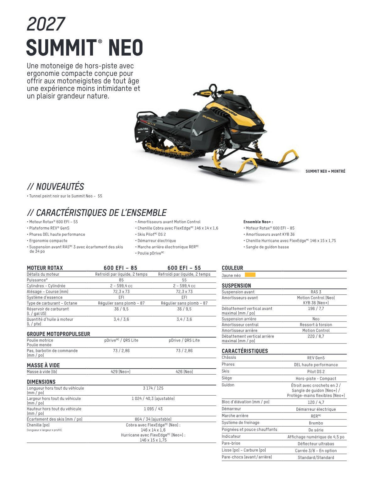 Spec Sheet