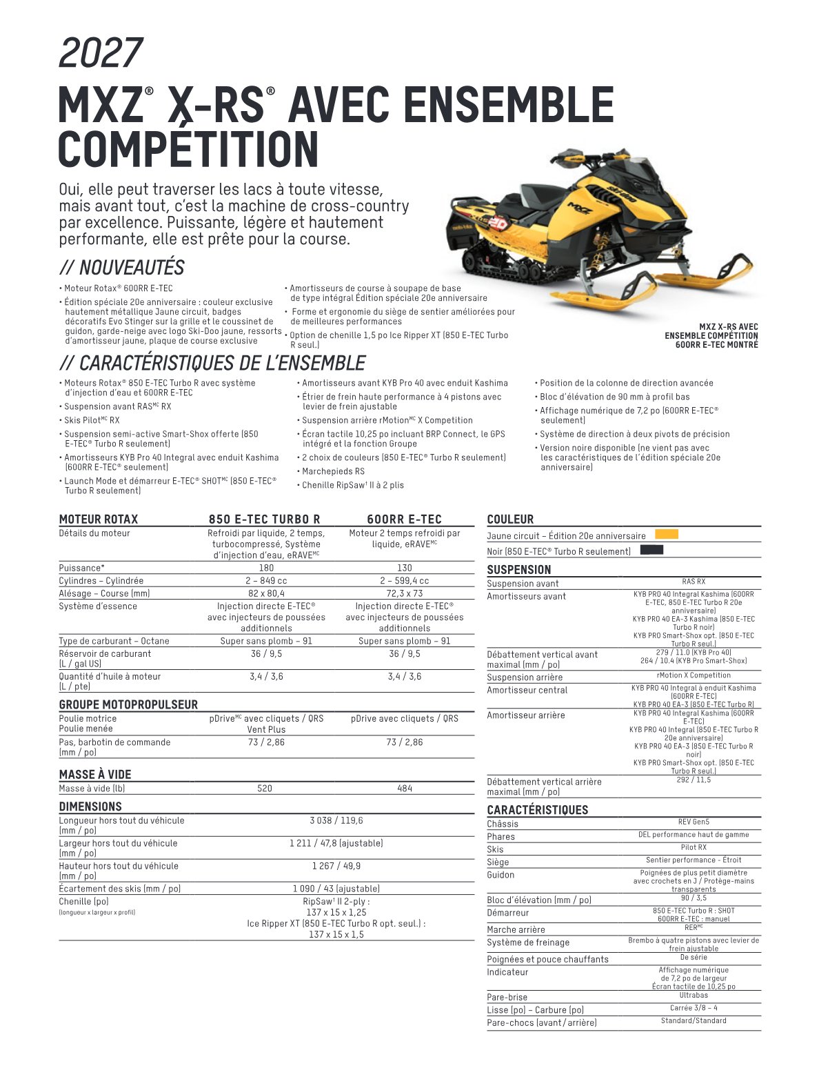 Spec Sheet
