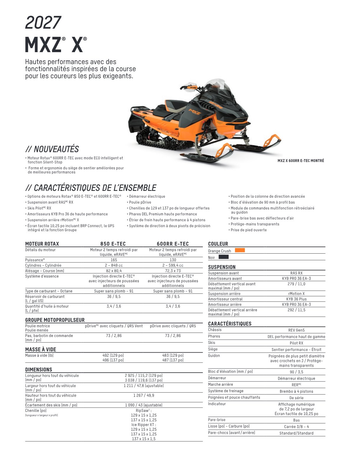Spec Sheet