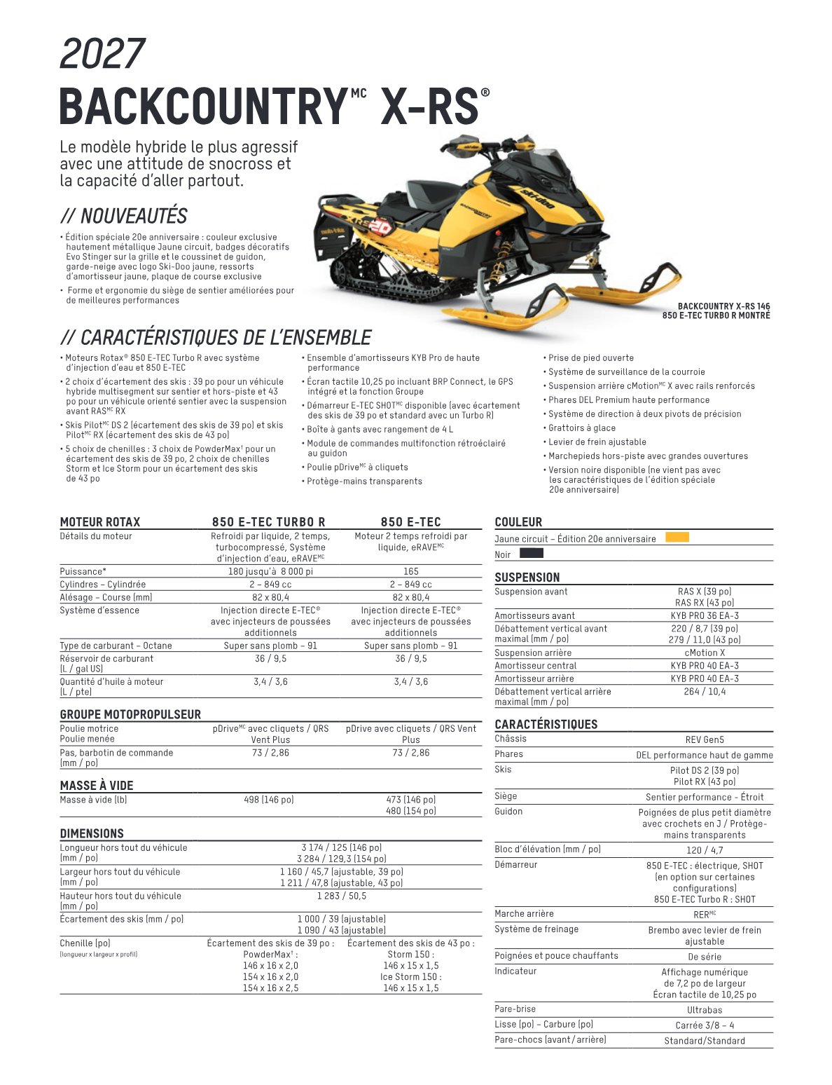 Fiche technique