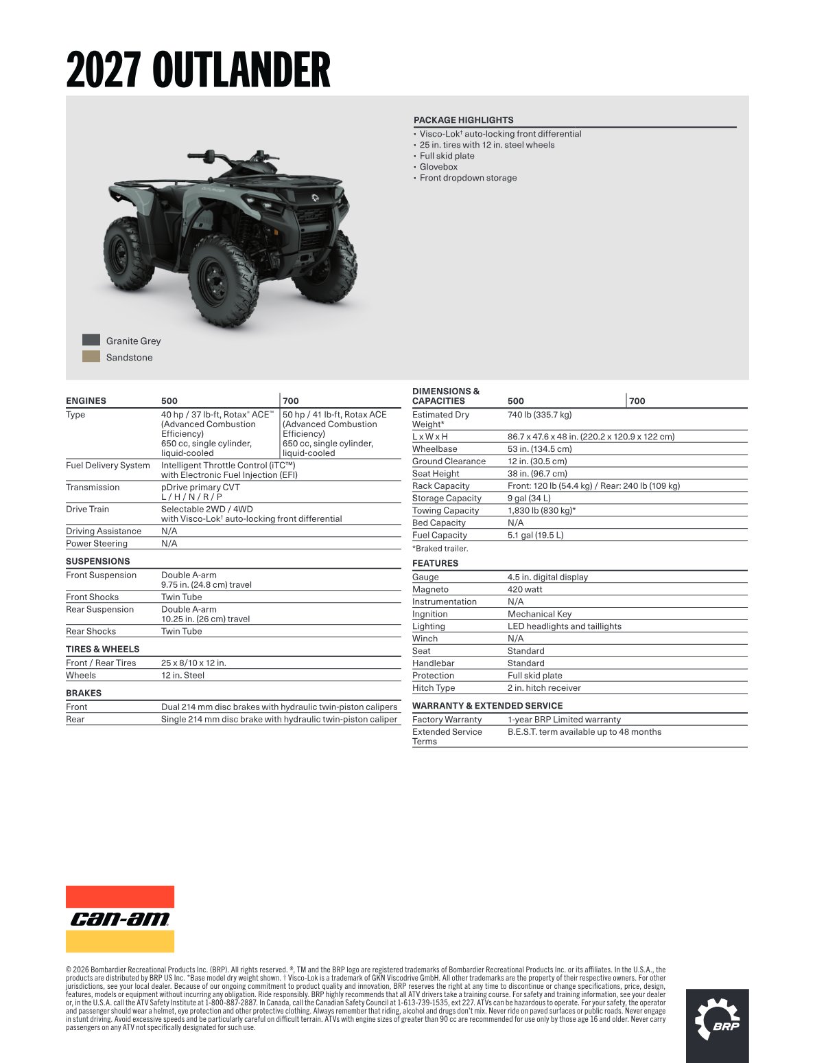 Spec Sheet