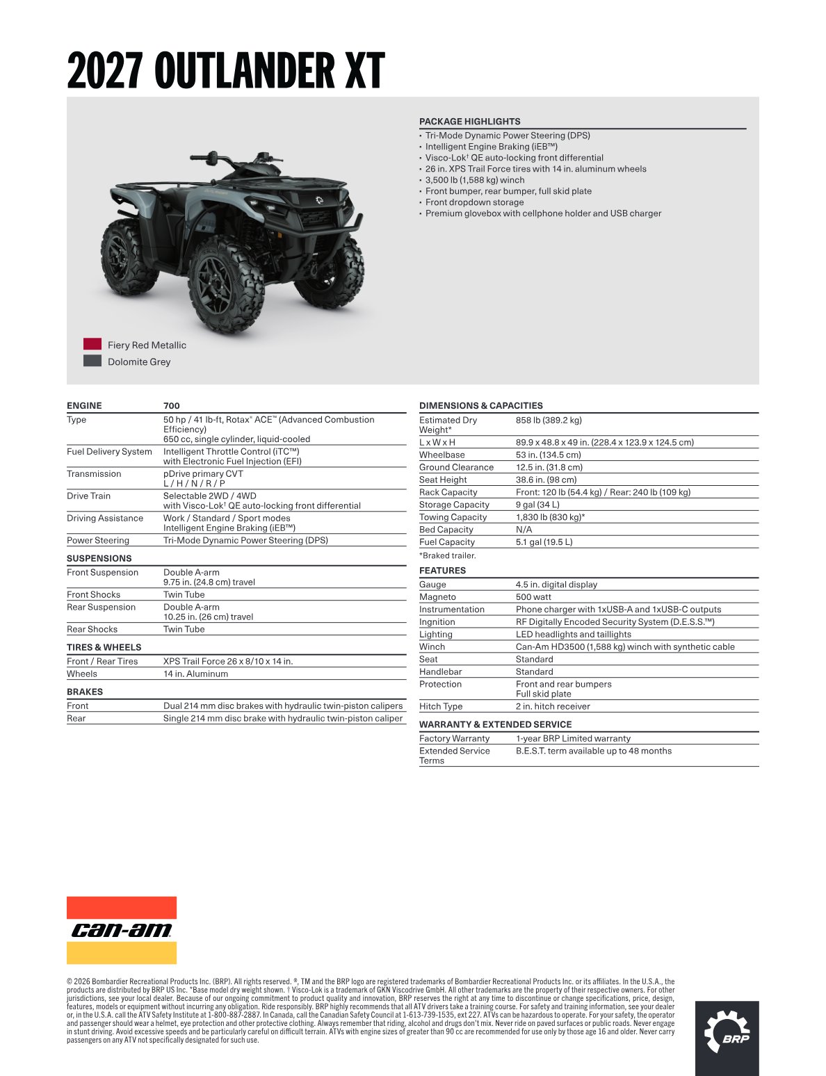Spec Sheet