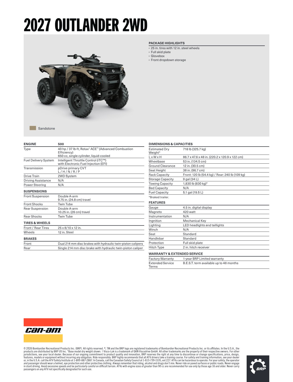 Spec Sheet