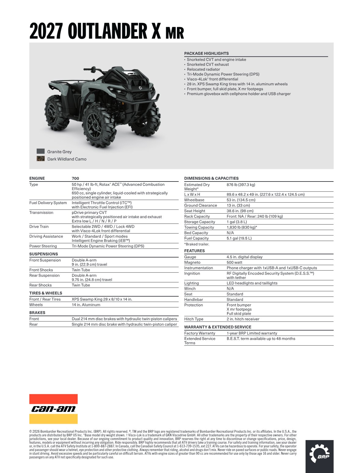 Spec Sheet