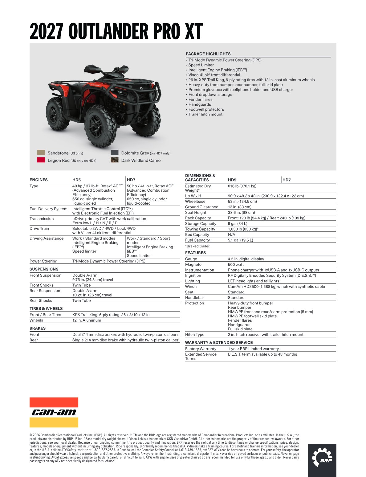 Spec Sheet