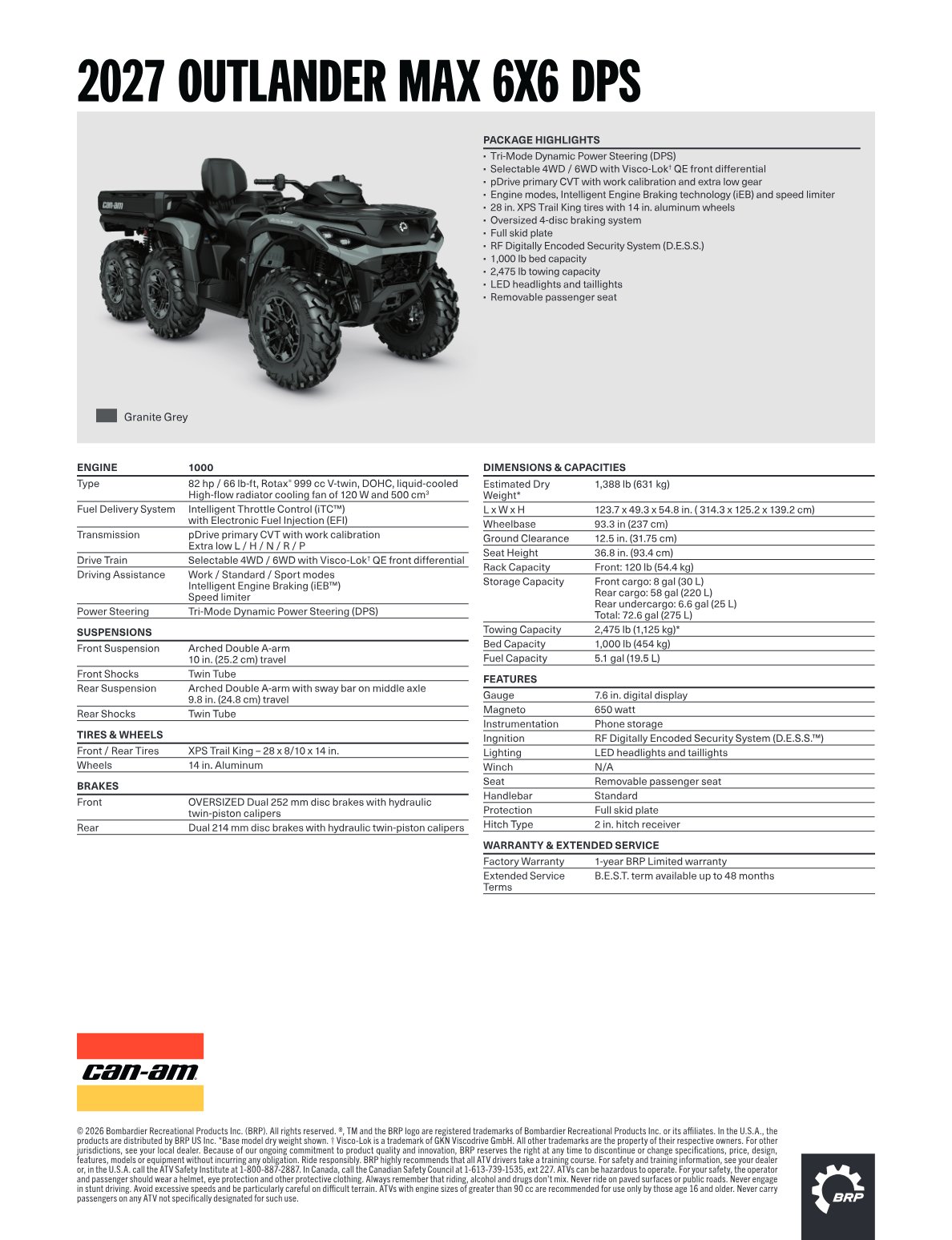 Spec Sheet