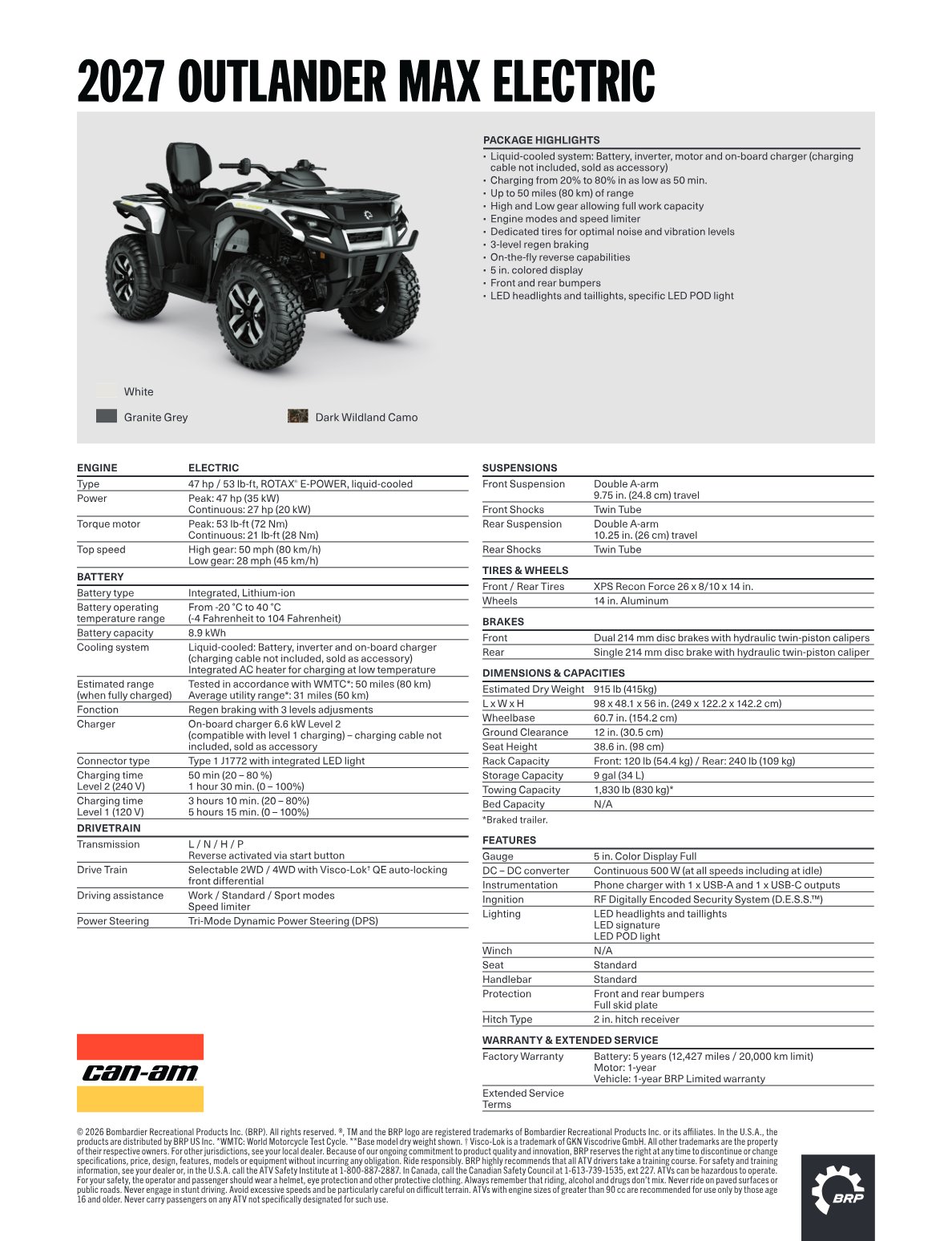 Spec Sheet