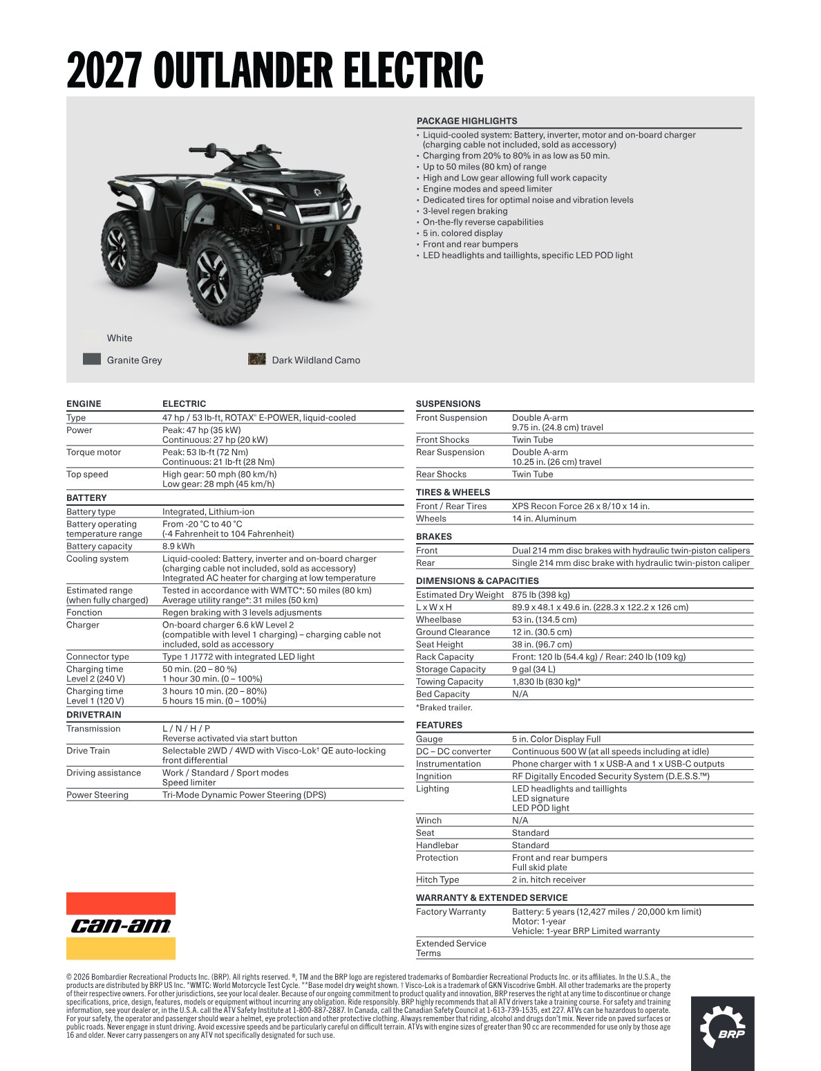 Spec Sheet