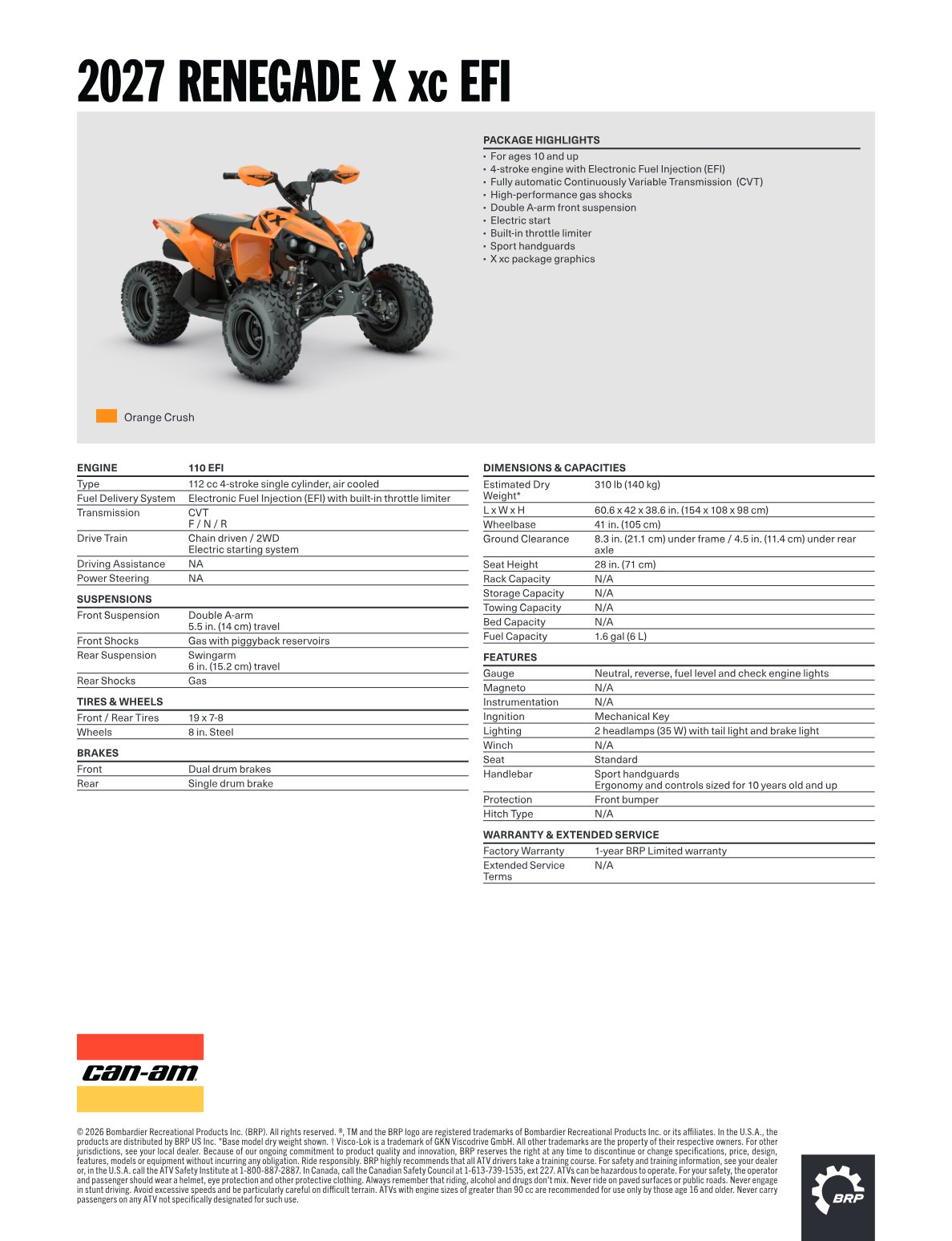 Spec Sheet