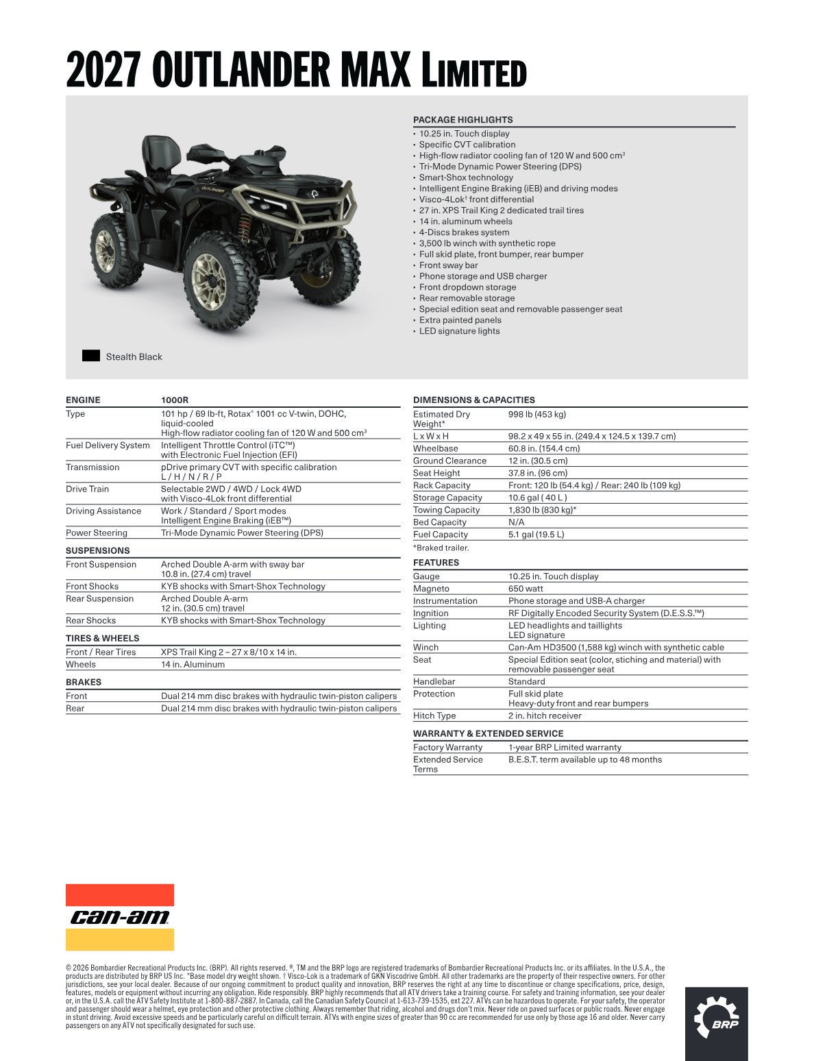 Spec Sheet