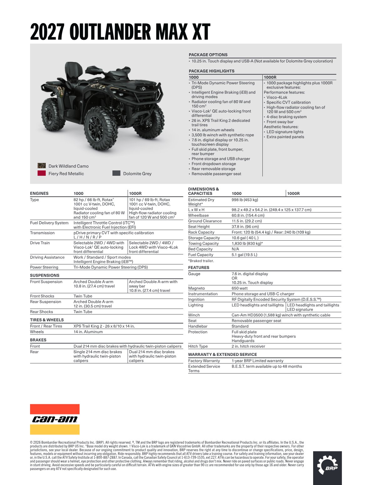 Spec Sheet