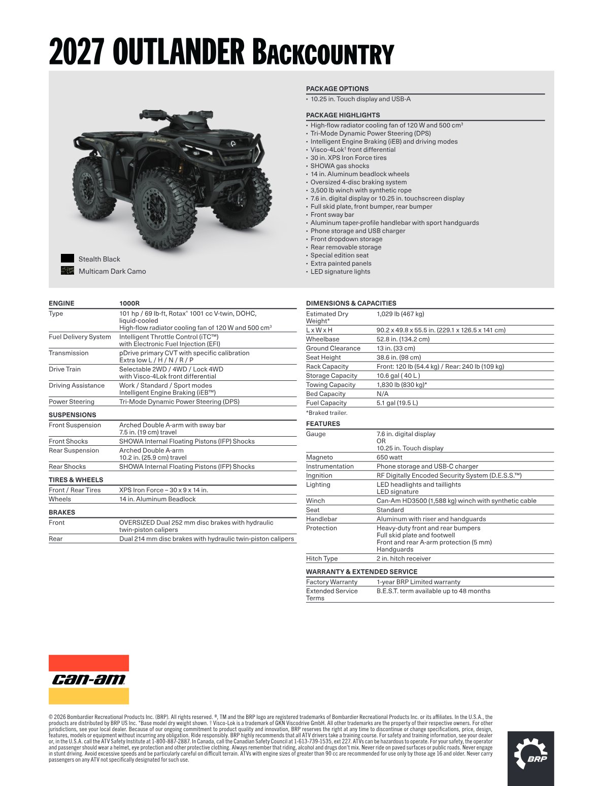 Spec Sheet