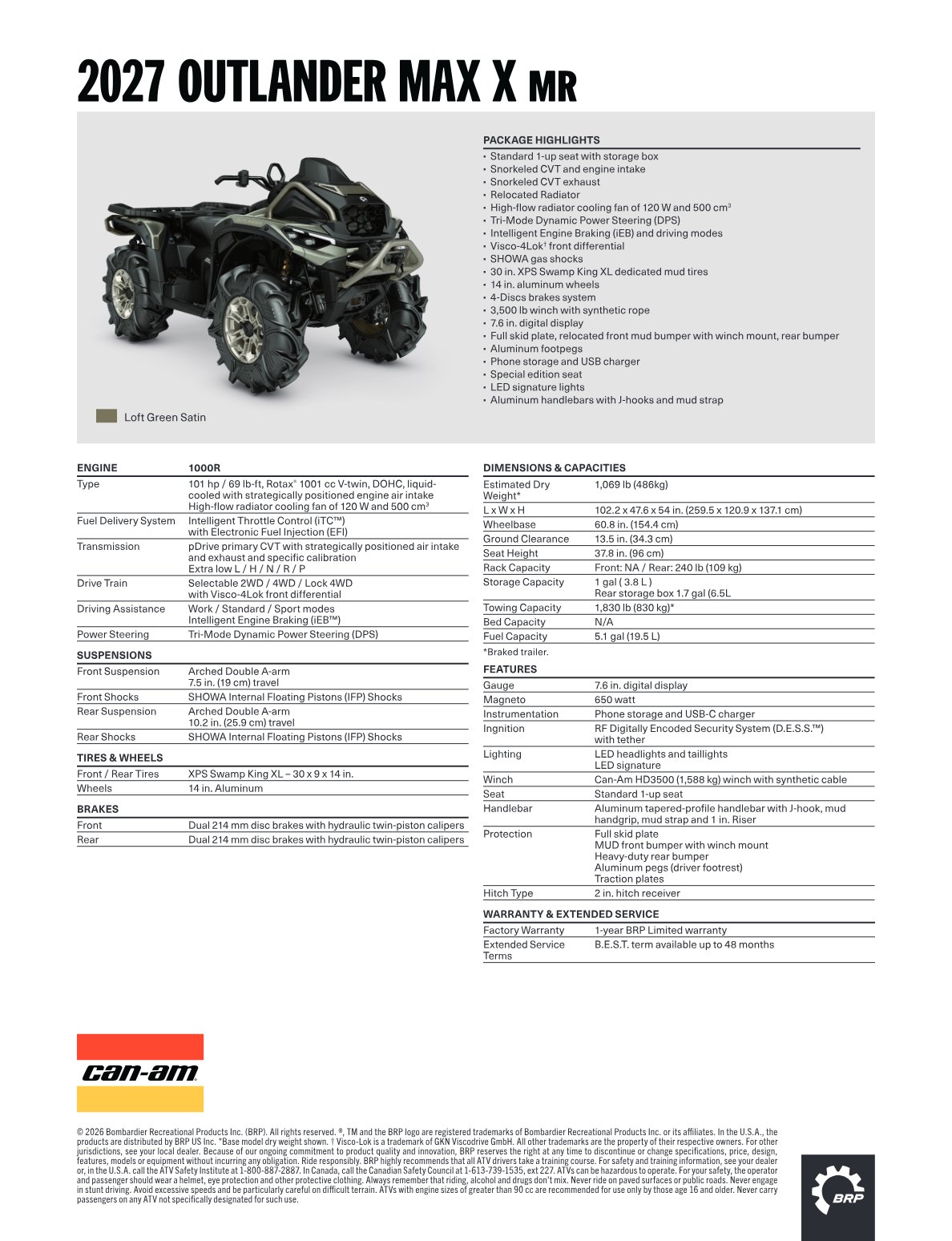 Spec Sheet