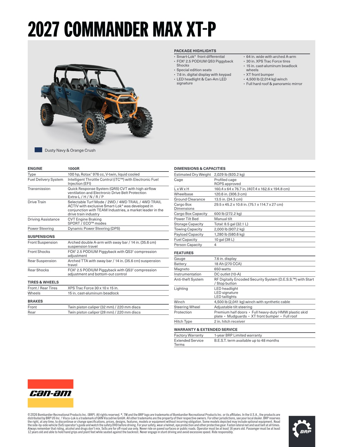 Spec Sheet