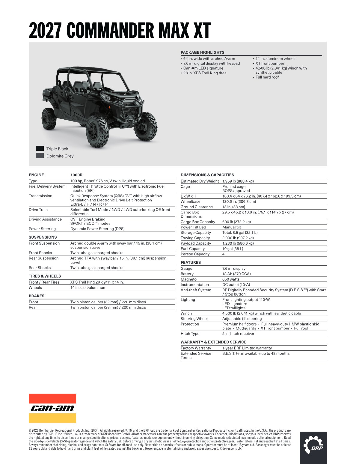 Spec Sheet