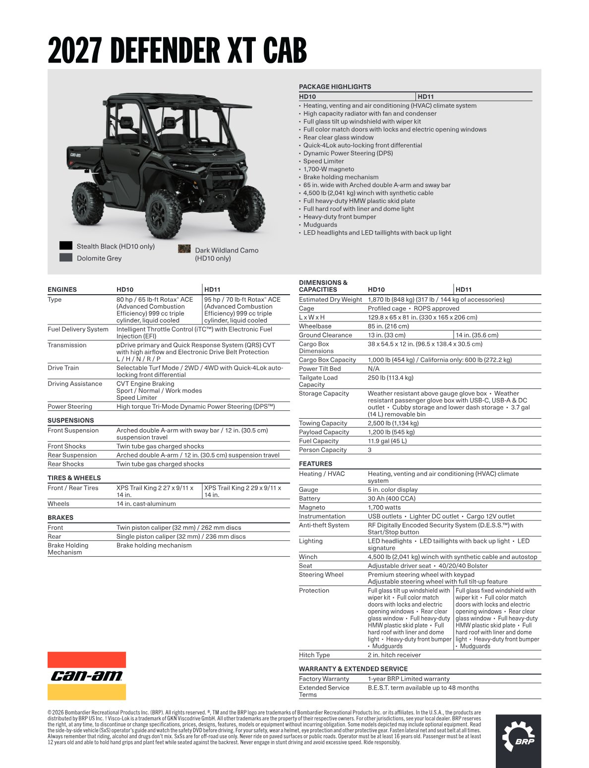 Spec Sheet
