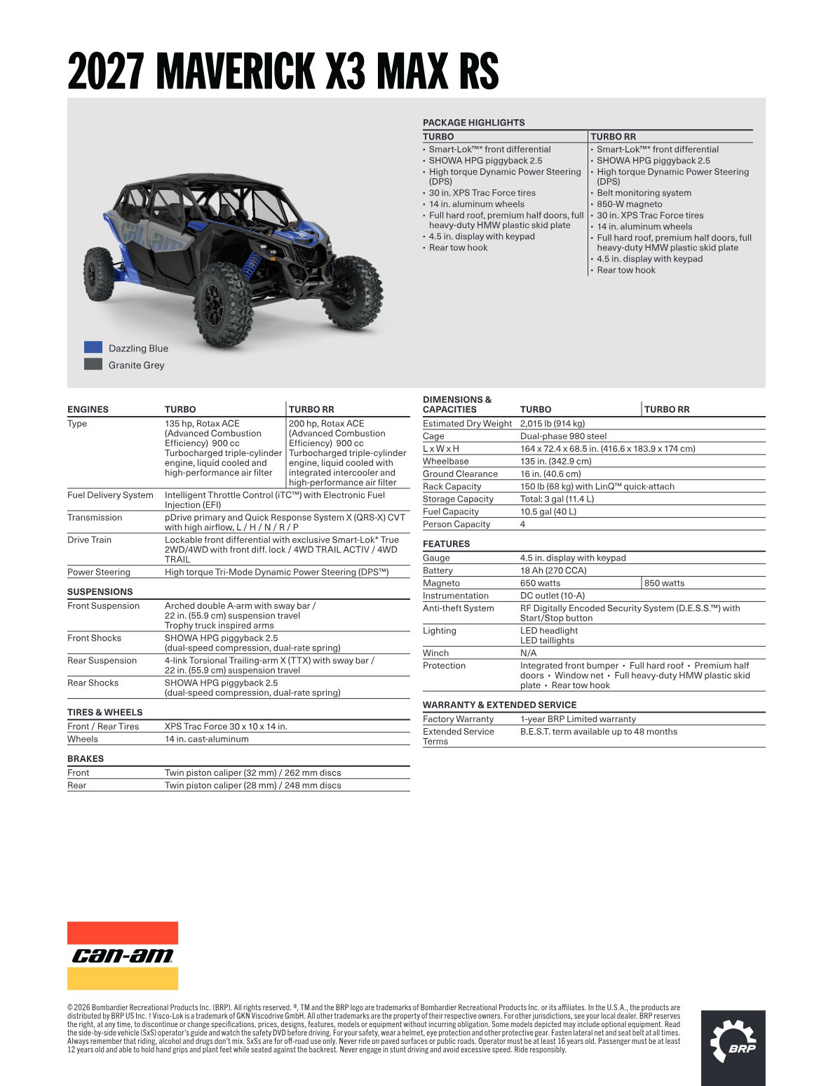 Spec Sheet